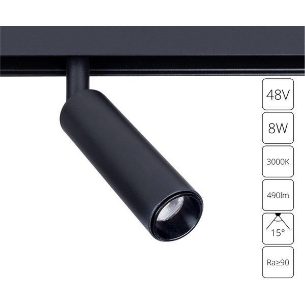 

Трековый светильник светодиодный магнитный 48V Arte Lamp Linea A4670PL-1BK, Черный, Linea A4670PL-1BK