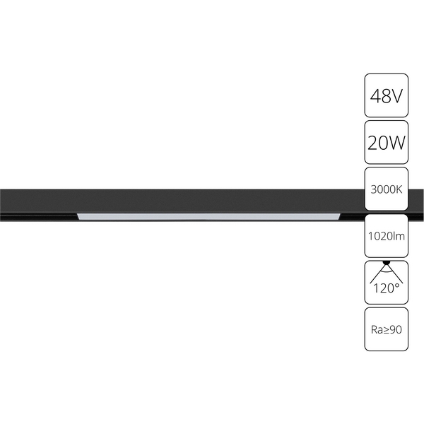 

Трековый светильник светодиодный магнитный 48V Arte Lamp Linea A4673PL-1BK, Черный, Linea A4673PL-1BK
