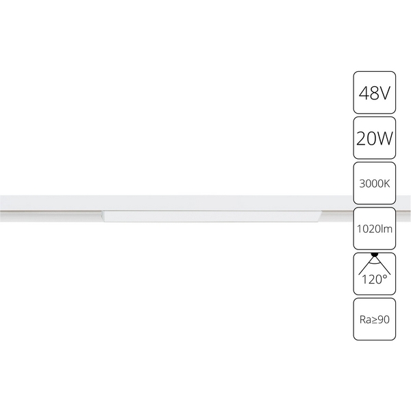 Изображение товара Трековый светильник светодиодный магнитный Arte Lamp Linea A4673PL-1WH