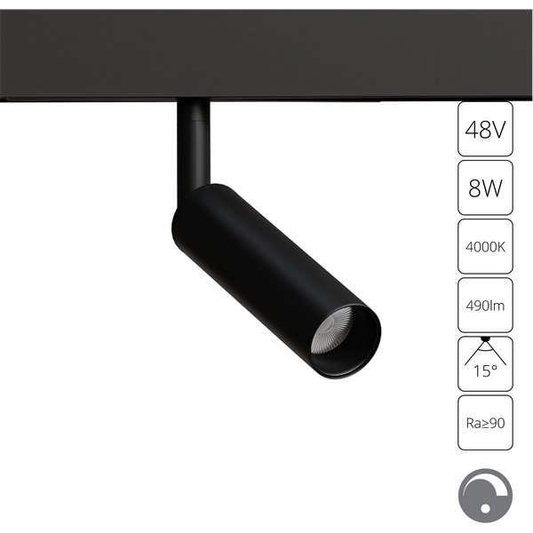 

Трековый светильник светодиодный магнитный 48V Arte Lamp Linea A4680PL-1BK, Черный, Linea A4680PL-1BK