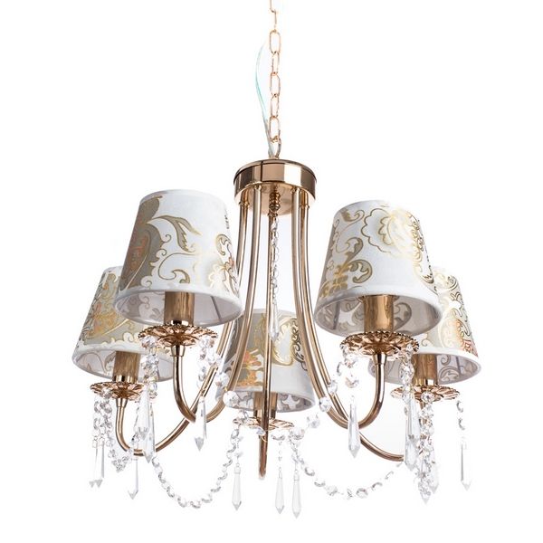 

Подвесная люстра Arte Lamp Armonico A5008LM-5GO, Белый, Armonico A5008LM-5GO