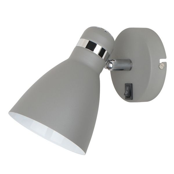 

Спот с выключателем Arte Lamp Mercoled A5049AP-1GY, Серый, Mercoled A5049AP-1GY