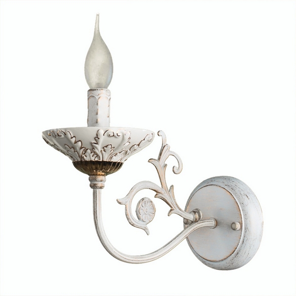 

Бра Arte Lamp Faina A5326AP-1WG подсвечник, Белый, Faina A5326AP-1WG