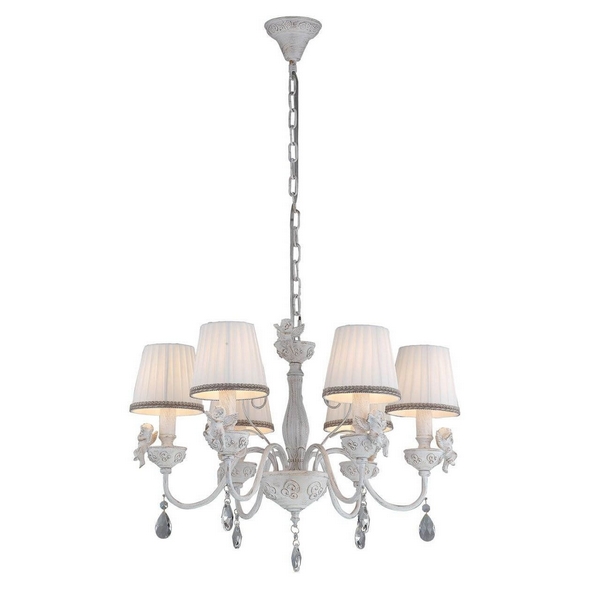 

Подвесная люстра Arte Lamp Cherubino A5656LM-6WG, Белый, Cherubino A5656LM-6WG