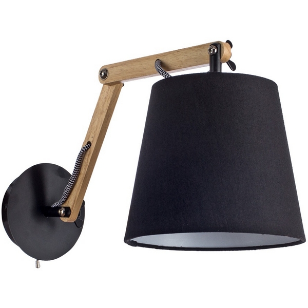 

Бра с выключателем Pinoccio Arte Lamp Pinocchio A5700AP-1BK, Коричневый, Pinocchio A5700AP-1BK