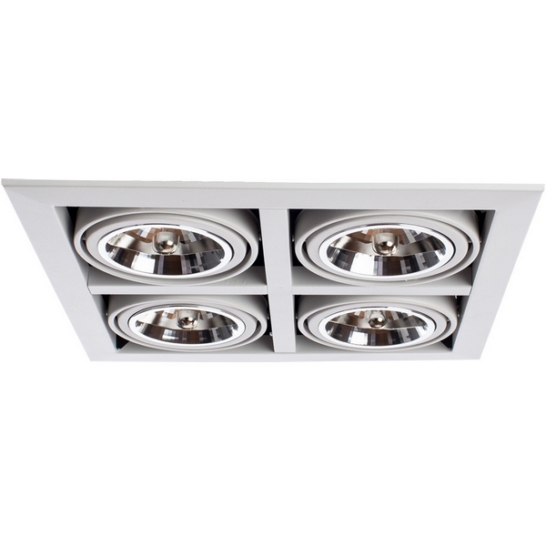 

Встраиваемый светильник Arte Lamp Cardani Grande A5935PL-4WH, Белый, Cardani Grande A5935PL-4WH
