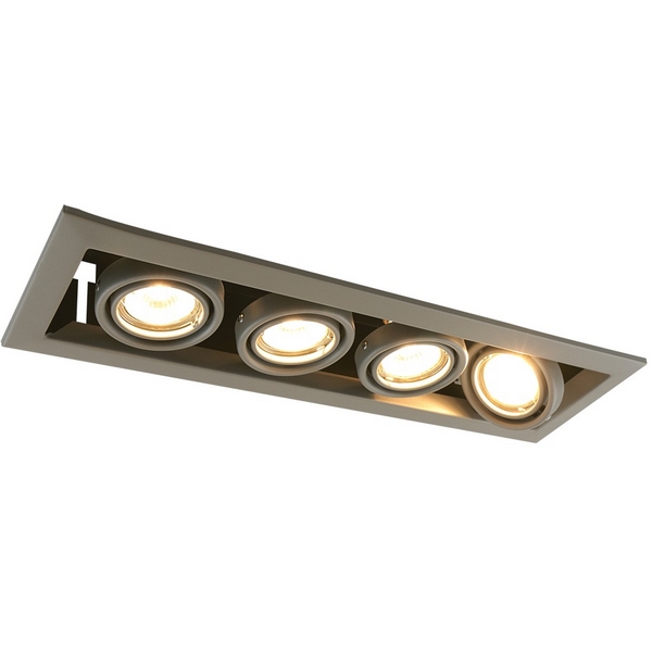 

Встраиваемый светильник Arte Lamp Cardani Piccolo A5941PL-4GY, Серый, Cardani Piccolo A5941PL-4GY