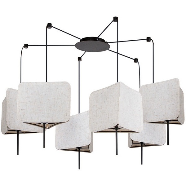 

Подвесная люстра Arte Lamp Trixie A7084SP-6BK, Бежевый, Trixie A7084SP-6BK