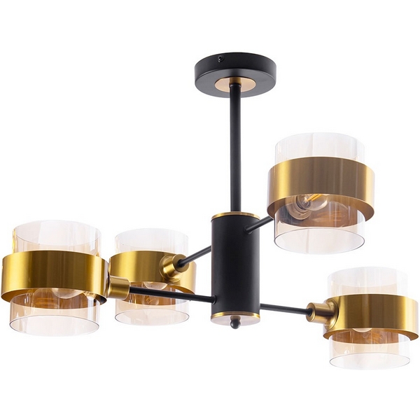 

Потолочная люстра Arte Lamp Carlo A8205SP-4BK, Янтарный, Carlo A8205SP-4BK