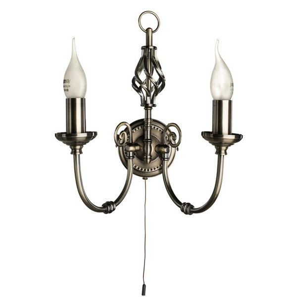 

Бра с выключателем Arte Lamp Zanzibar A8392AP-2AB, Бронза, Zanzibar A8392AP-2AB