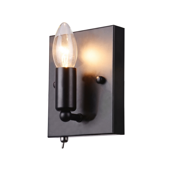 

Бра с выключатаелем Arte Lamp Bastaglia A8811AP-1BK, Черный, Bastaglia A8811AP-1BK