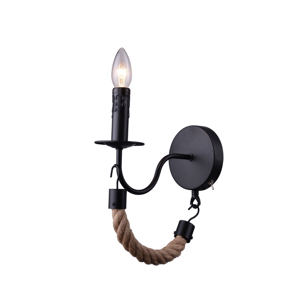 

Бра с выключателем Arte Lamp Marsiglia A8956AP-1BK, Черный, Marsiglia A8956AP-1BK