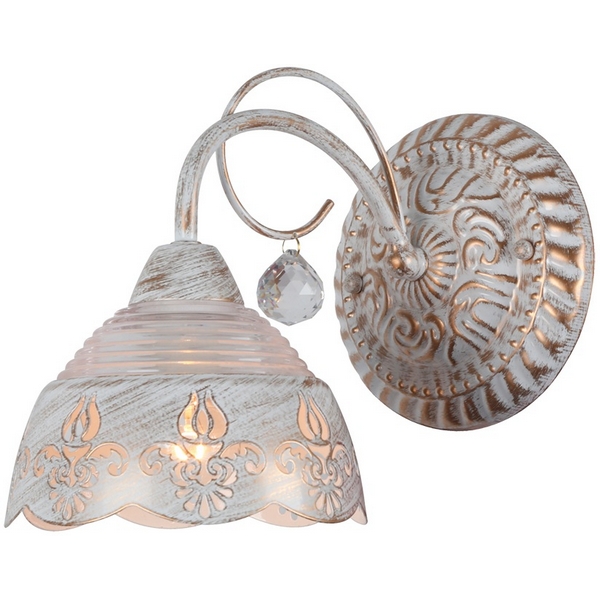 

Бра Arte Lamp Sicilia A9106AP-1WG с подвесками, Бежевый, Sicilia A9106AP-1WG