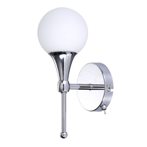 

Бра с выключателем Artelamp Palla A9162AP-1CC, Белый, Palla A9162AP-1CC