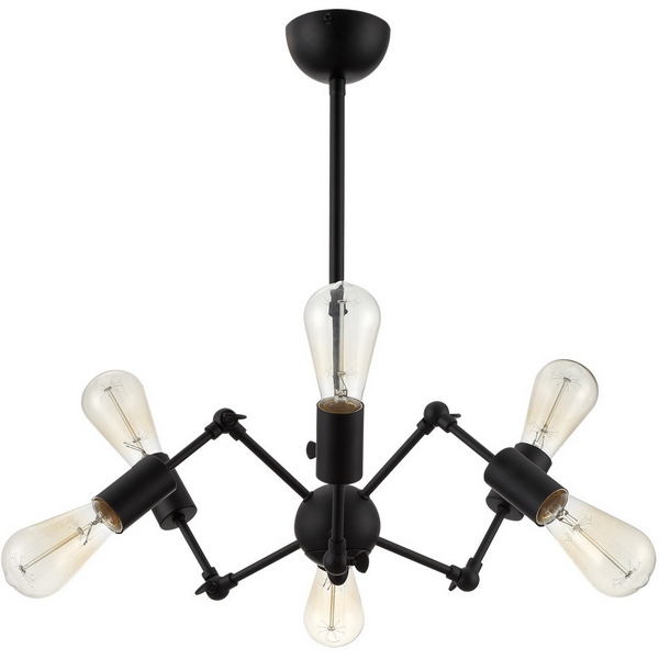 

Подвесная люстра паук Arte Lamp Roots A9190LM-6BK, Черный, Roots A9190LM-6BK