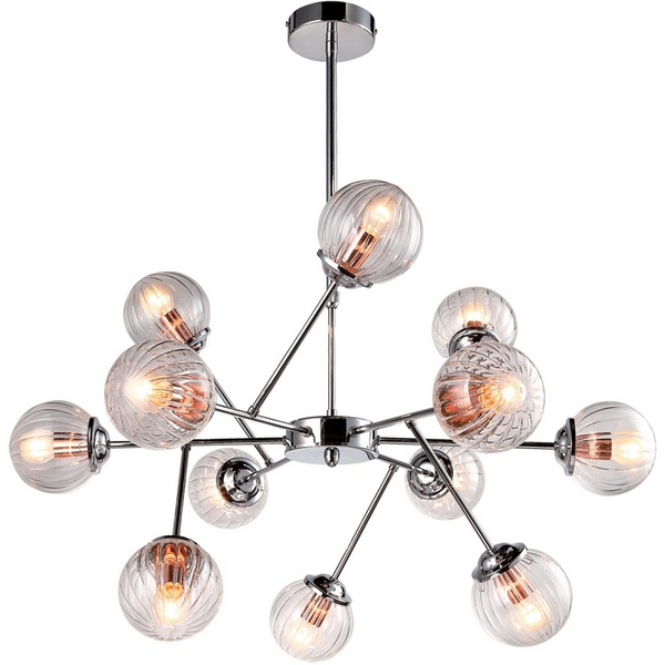 

Подвесная люстра паук Arte Lamp Arancia A9276LM-12CC, Хром, Arancia A9276LM-12CC