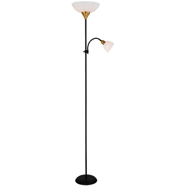 

Торшер с выключателем Arte Lamp Duetto A9569PN-2BK, Черно-белый, Duetto A9569PN-2BK