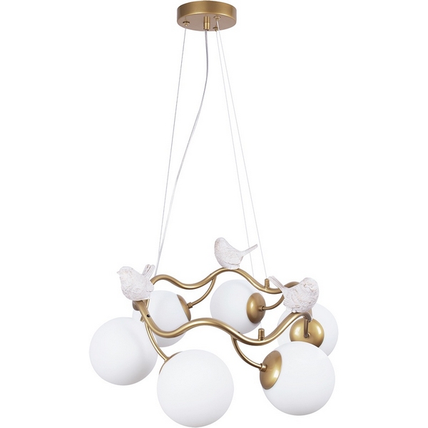 

Подвесной светильник Arte Lamp A9712LM-6SG, Белый, Camomilla A9712LM-6SG