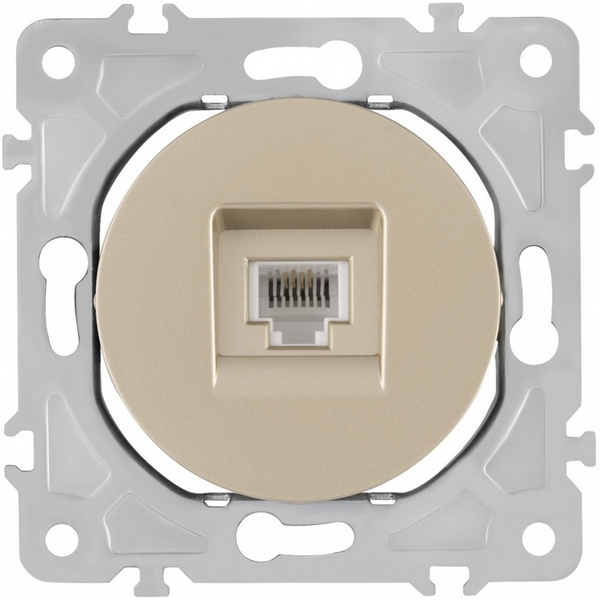 

Розетка Ethernet RJ-45 Arte Milano am-202 202.45-1.shampan, Шампань, am-202 202.45-1.shampan