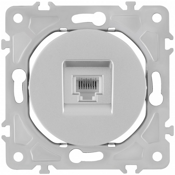 

Розетка Ethernet RJ-45 Arte Milano am-202 202.45-1.silver, Серый, am-202 202.45-1.silver