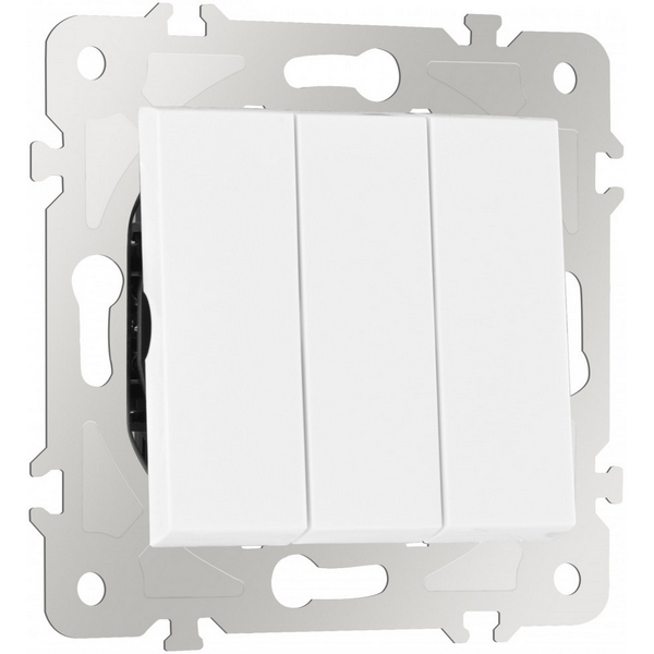 

Выключатель трёхклавишный Arte Milano am-203 203.30-3.white, Белый, am-203 203.30-3.white