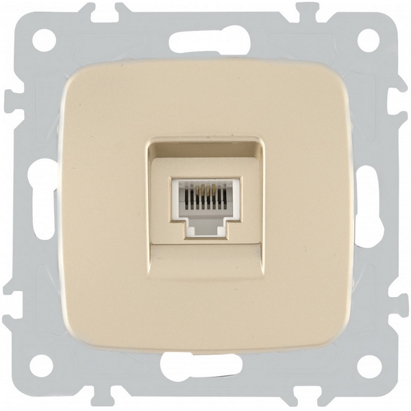 

Розетка телефонная RJ-11 Arte Milano am-205 205.51-1.shampan, Шампань, am-205 205.51-1.shampan