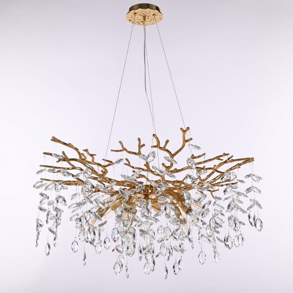 

Подвесная люстра Arte Milano Rametto 230110.760.10.E14.D GD, Прозрачный, Rametto 230110.760.10.E14.D GD