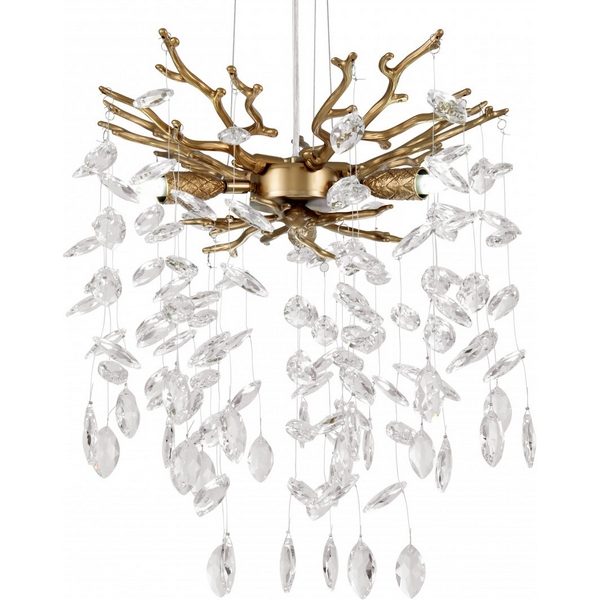 

Подвесная люстра хрустальная Arte Milano Milano-1 23110.320.3.G9.B IB, Прозрачный;бронза, Milano-1 23110.320.3.G9.B IB