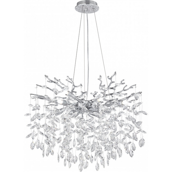 

Подвесная люстра хрустальная Arte Milano Milano-1 23110.600.8.G9.B CR, Хром;прозрачный, Milano-1 23110.600.8.G9.B CR