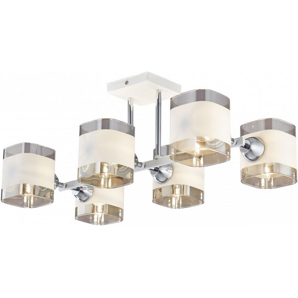 

Потолочная люстра на штанге Arte Milano AMALFI 329809/6 WH+CR, Хром, Amalfi 329809/6 WH+CR