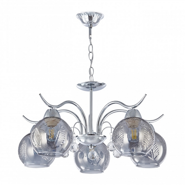 

Подвесная люстра Arte Milano Amalfi-1556 331556/5 CR, Дымчатый, Amalfi-1556 331556/5 CR