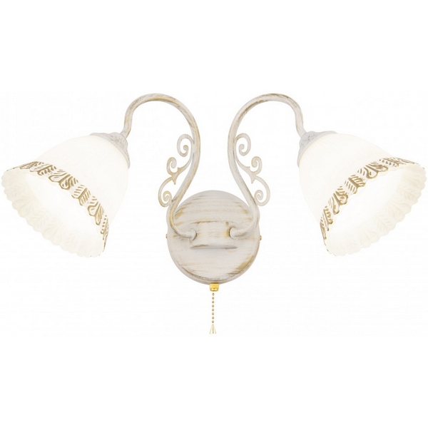 

Бра с выключателем Arte Milano AM340800 340800/2W WT+G, Золото, AM340800 340800/2W WT+G