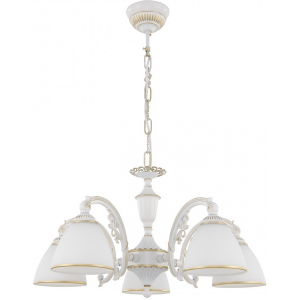 

Подвесная люстра Arte Milano AM341837 341837/5 WT+G, Золото, AM341837 341837/5 WT+G