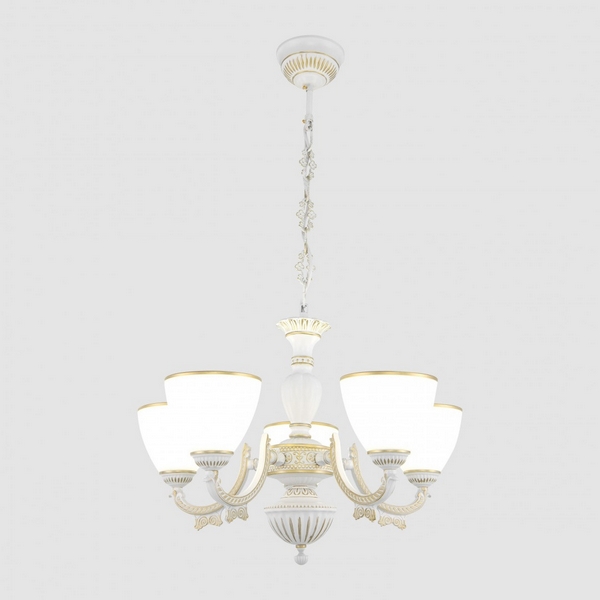 

Подвесная люстра Arte Milano AM342837 342837/5 WT+G, Золото, AM342837 342837/5 WT+G