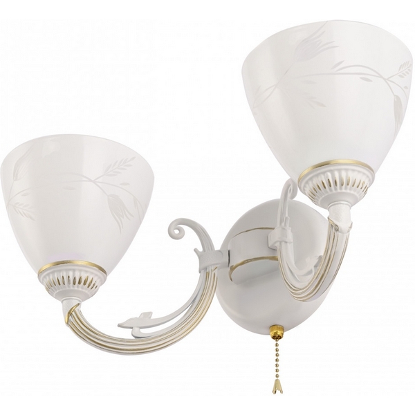 

Бра с выключателем Arte Milano AM343659 343659/2W WT+G, Золото, AM343659 343659/2W WT+G