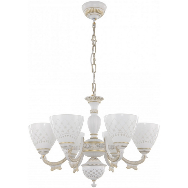

Подвесная люстра Arte Milano AM343837 343837/6 WT+G, Золото, AM343837 343837/6 WT+G