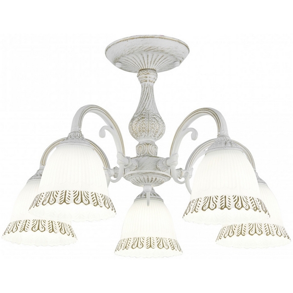 

Потолочная люстра на штанге Arte Milano AM347410 347410/5 WT+G, Золото, AM347410 347410/5 WT+G