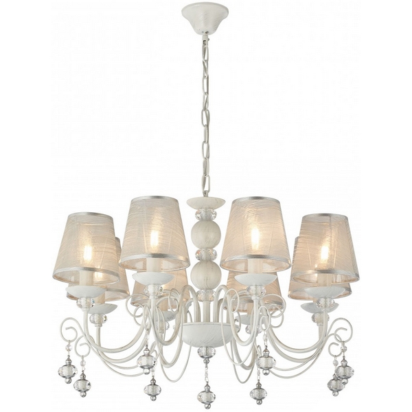 

Подвесная люстра Arte Milano AM347620 347620/8 WT+SL, Серебро, AM347620 347620/8 WT+SL