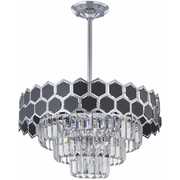 

Подвесная люстра хрустальная на штанге Arte Milano Sorrento-5009 375009/4+2/300/480 CR, Хром, Sorrento-5009 375009/4+2/300/480 CR