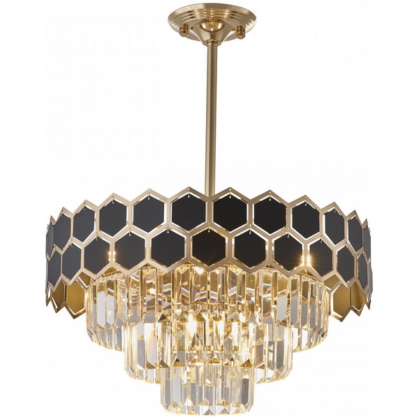 

Подвесная люстра хрустальная на штанге Arte Milano Sorrento-5009 375009/4+2/300/480 GD, Золото, Sorrento-5009 375009/4+2/300/480 GD