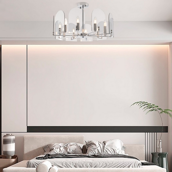 

Потолочная люстра на штанге Arte Milano Sorrento-7309 377309/10/580 CR в виде свечи, Хром, Sorrento-7309 377309/10/580 CR