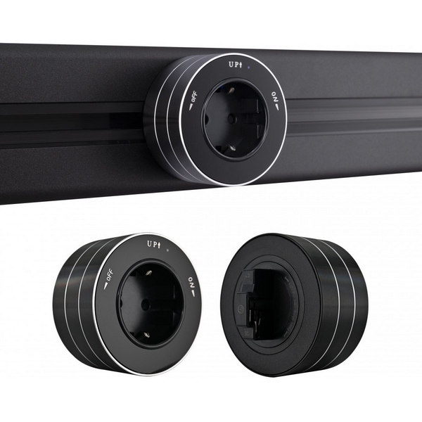 

Трековая розетка Arte Milano Am-track-sockets 380011TS/ES Black, Черный, Am-track-sockets 380011TS/ES Black