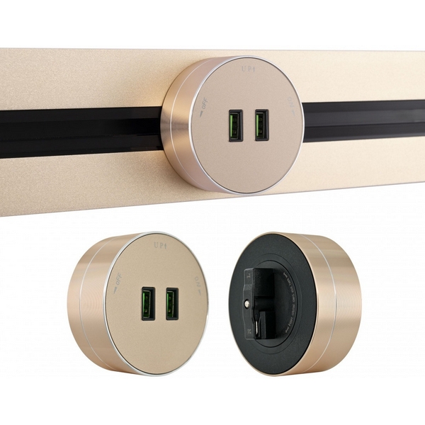 

Трековая розетка USBx2 Arte Milano Am-track-sockets 380011TS/USBx2 Gold, Золото, Am-track-sockets 380011TS/USBx2 Gold