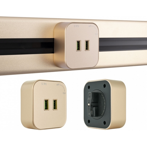 

Трековая розетка USBx2 Arte Milano Am-track-sockets 380022TS/USBx2 Gold, Золото, Am-track-sockets 380022TS/USBx2 Gold