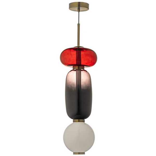 

Подвесной светильник Arti Lampadari Canzo L 1.P6 CL, Красный, Canzo Canzo L 1.P6 CL