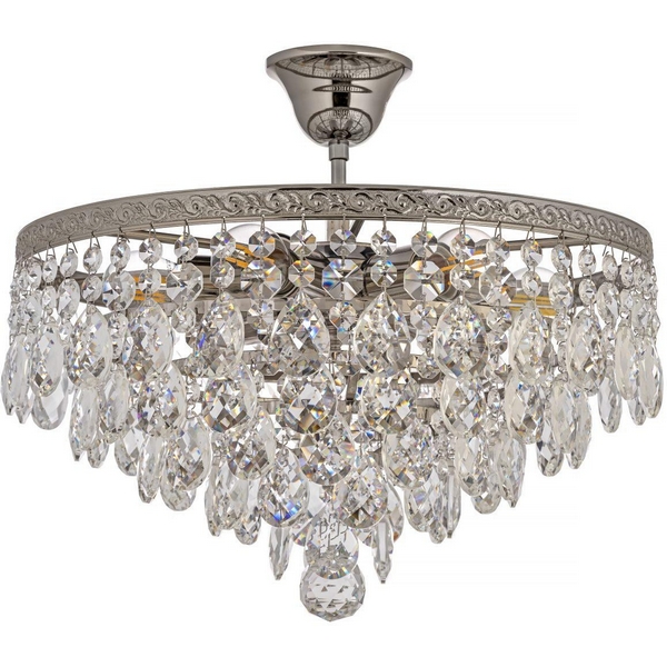 

Потолочная люстра на штанге Arti Lampadari Castellana Nickel Castellana E 1.3.46.608 N, Прозрачный;никель, Castellana Nickel Castellana E 1.3.46.608 N