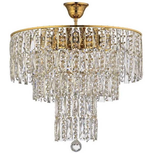 

Потолочная люстра на штанге хрусталь Arti Lampadari Deliceto Deliceto E 1.5.46.100 G, Прозрачный, Deliceto Deliceto E 1.5.46.100 G