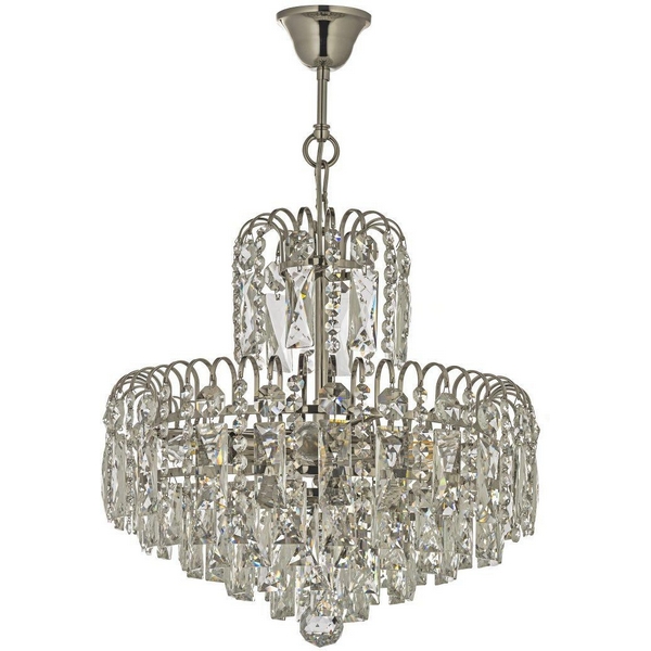 

Подвесная люстра Arti Lampadari Erice Nickel Erice E 1.5.40.100 N, Прозрачный;никель, Erice Nickel Erice E 1.5.40.100 N