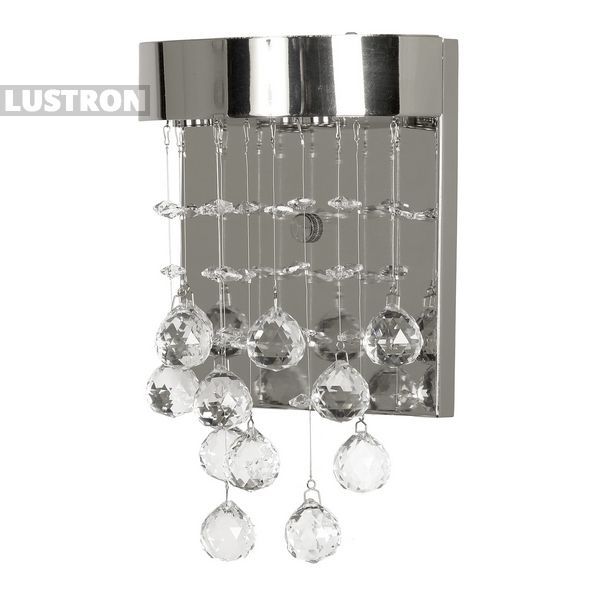 

Хрустальный настенный светильник H 2.18.615 Arti Lampadari Flusso N с подвесками, Никель, Flusso Flusso H 2.18.615 N