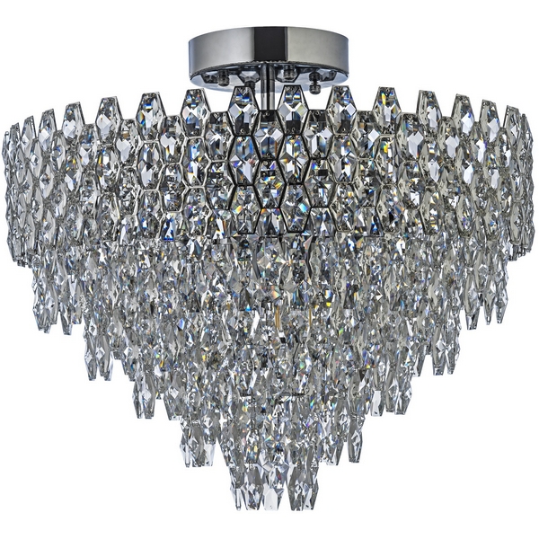 

Потолочная люстра на штанге хрусталь Arti Lampadari Osoppo Osoppo E 1.5.60.100 N, Никель, Osoppo Osoppo E 1.5.60.100 N